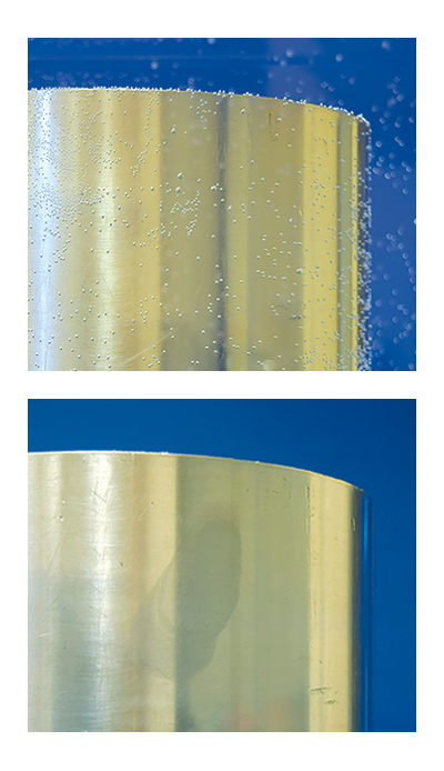 Bubblevac Automated Degasification System - comparison with Bubblevac system and without Bubblevac system Bubblevac Automated Degasification System - comparison with Bubblevac system and without Bubblevac system